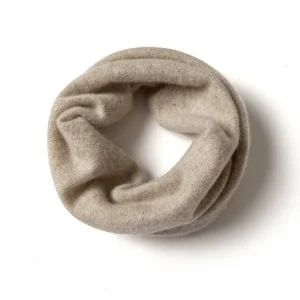 100% Cashmere Infinity Scarf Cashmere Neck Damask Seamless Loop Scarf