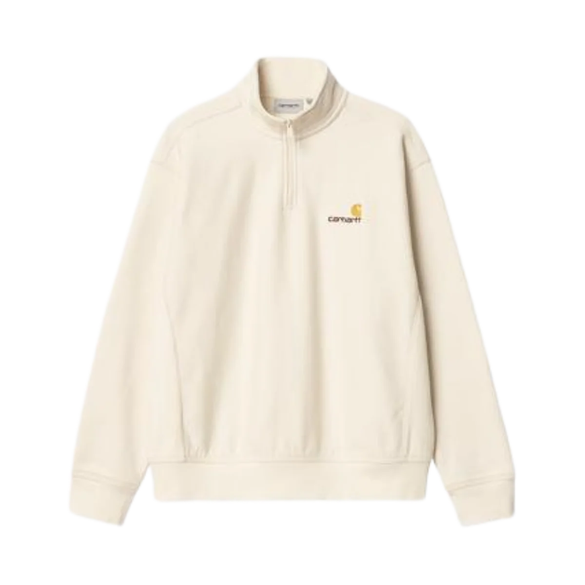 Half Zip American Script Sweat - 05XX Natural