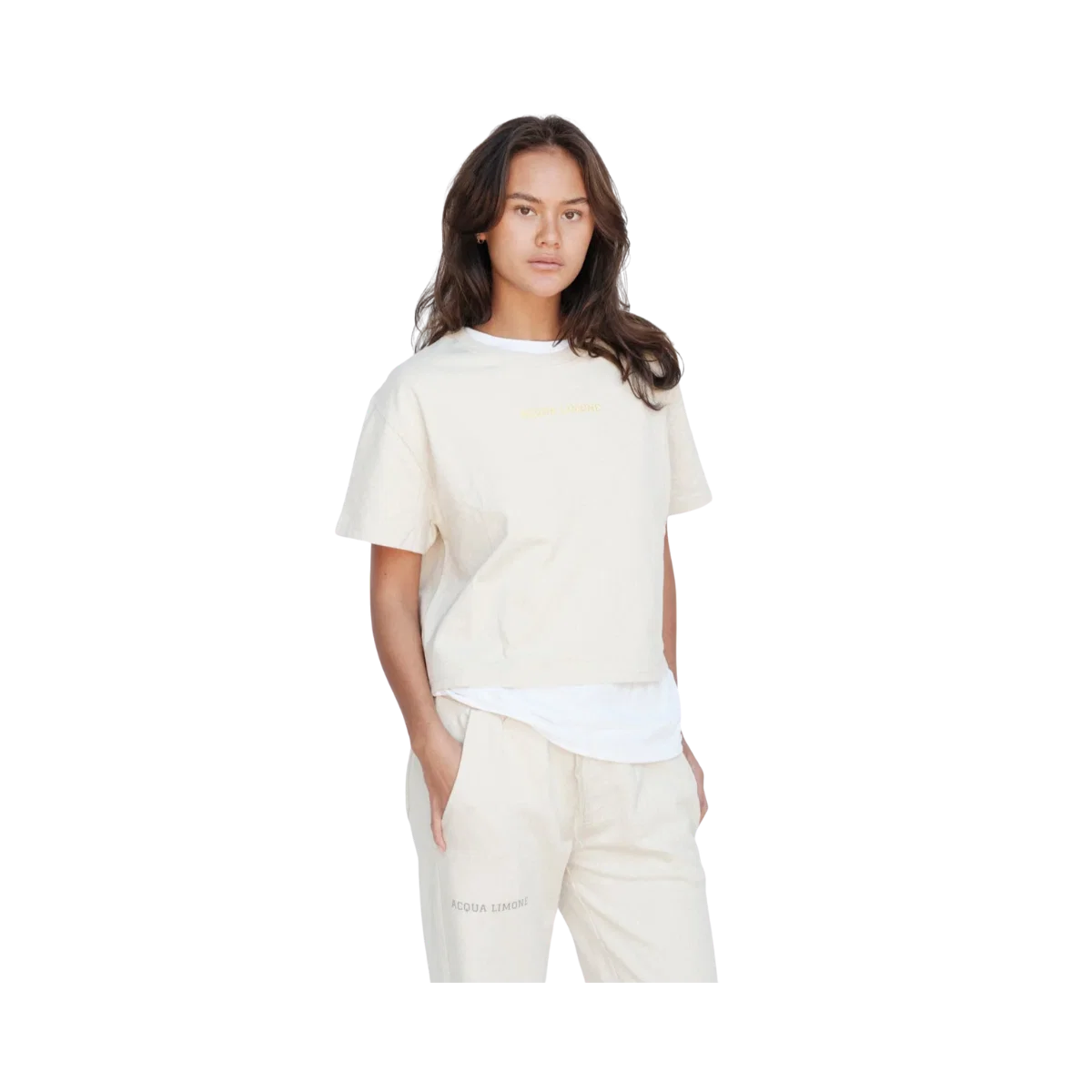 Cropped Ivy Tee - Khaki - Bild 4