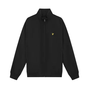 Funnel Neck Shell Jacket - Jet Black
