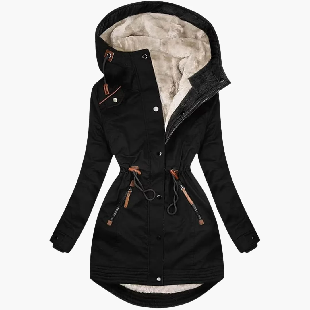 Damparka med huva och justerbar midja