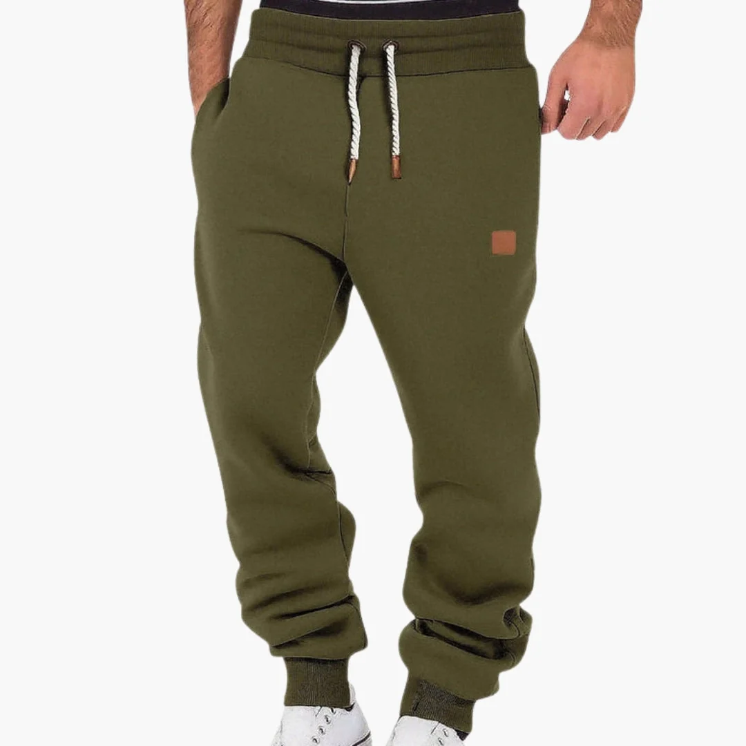 Herrjoggers med elastisk midja och ribbade muddar - Bild 6