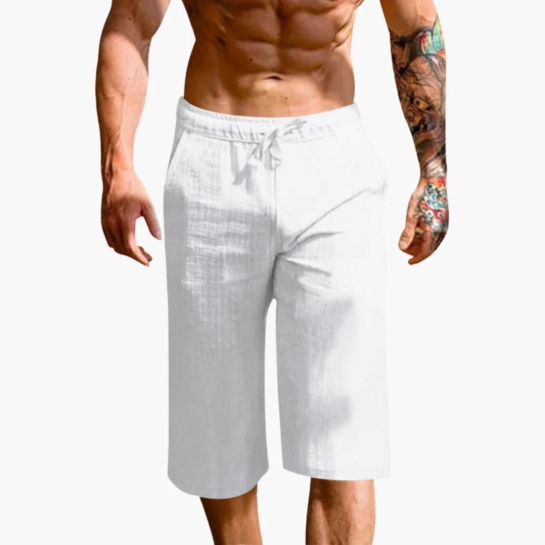 Herrsportshorts med elastisk midja