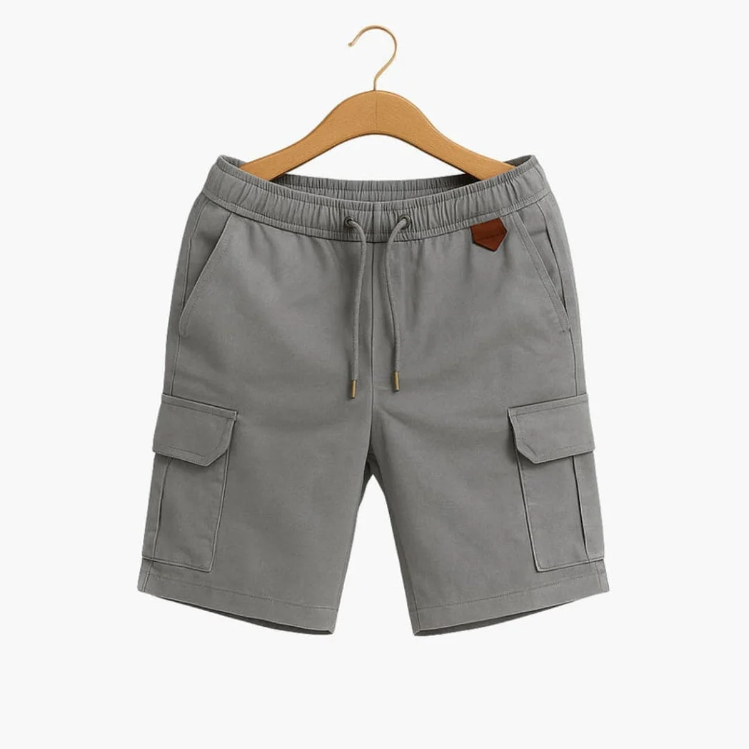 Kort cargo shorts för män med ficka med lock - Bild 6
