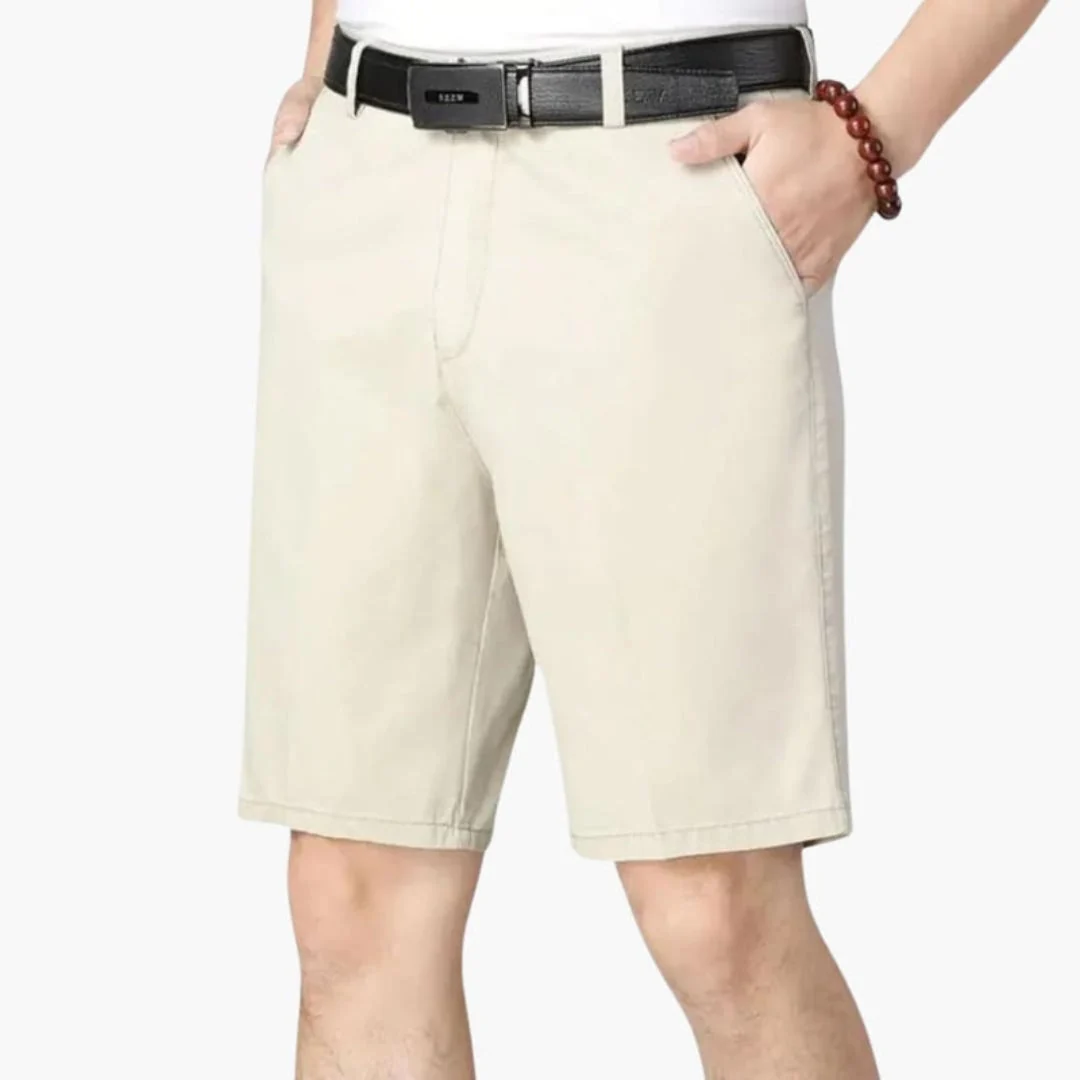 Kort herrshorts med dragkedja