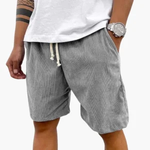 Kort herrshorts med elastisk midja