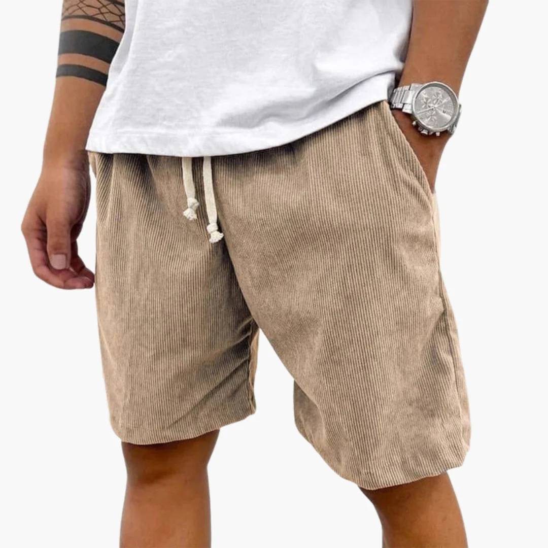 Kort herrshorts med elastisk midja - Bild 4