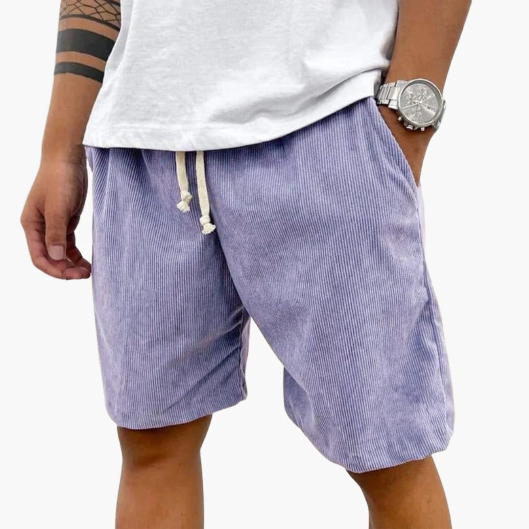 Kort herrshorts med elastisk midja - Bild 8