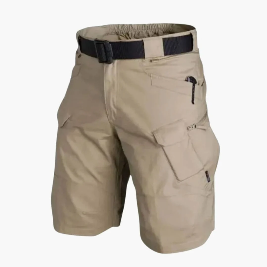 Kort herrshorts med justerbar midja och praktiska fickor - Bild 2