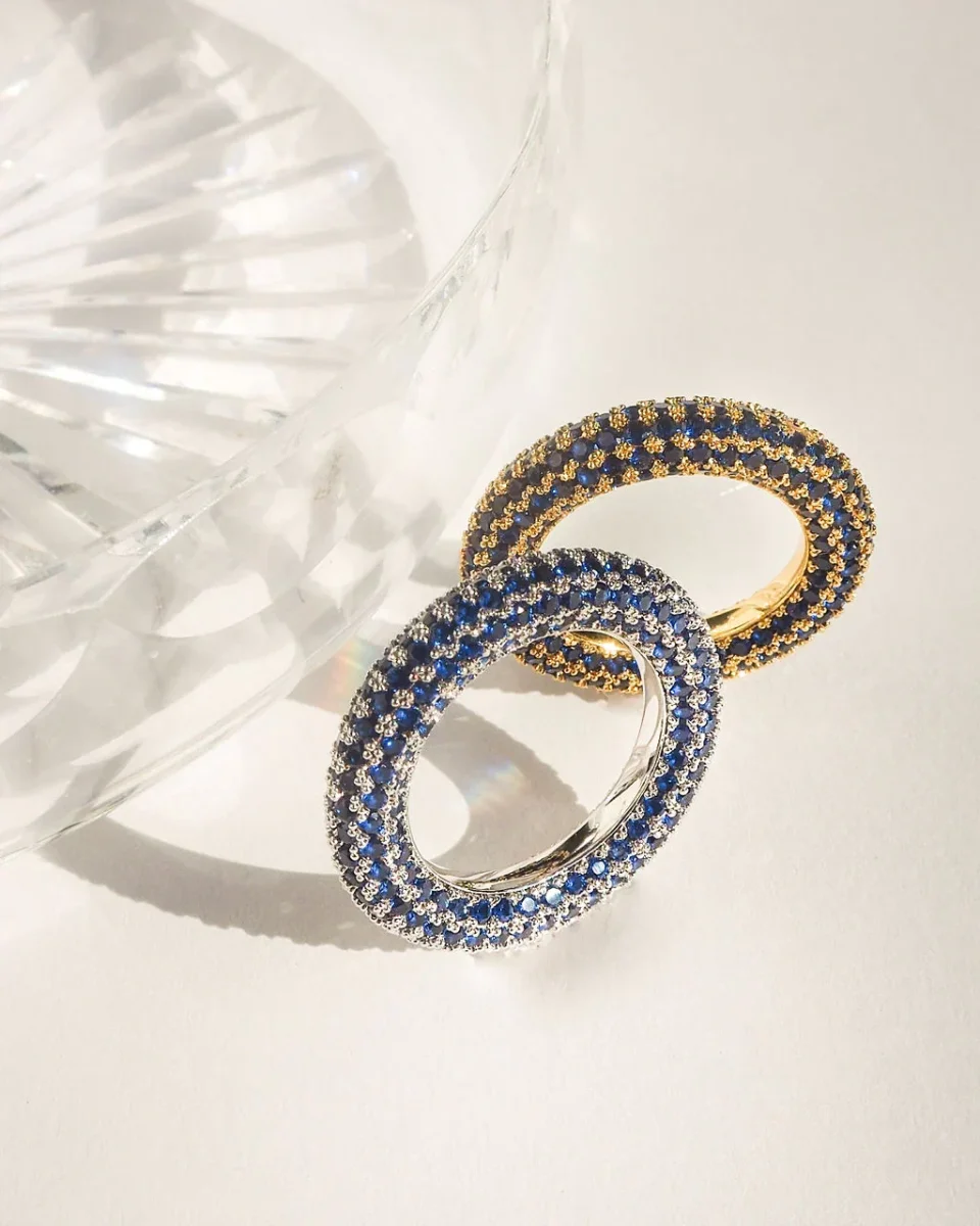 Pave Amalfi Ring - Blue - Bild 3