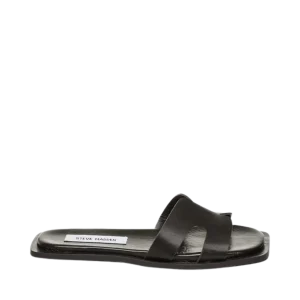 Sofia Slides - BLACK LEATHER