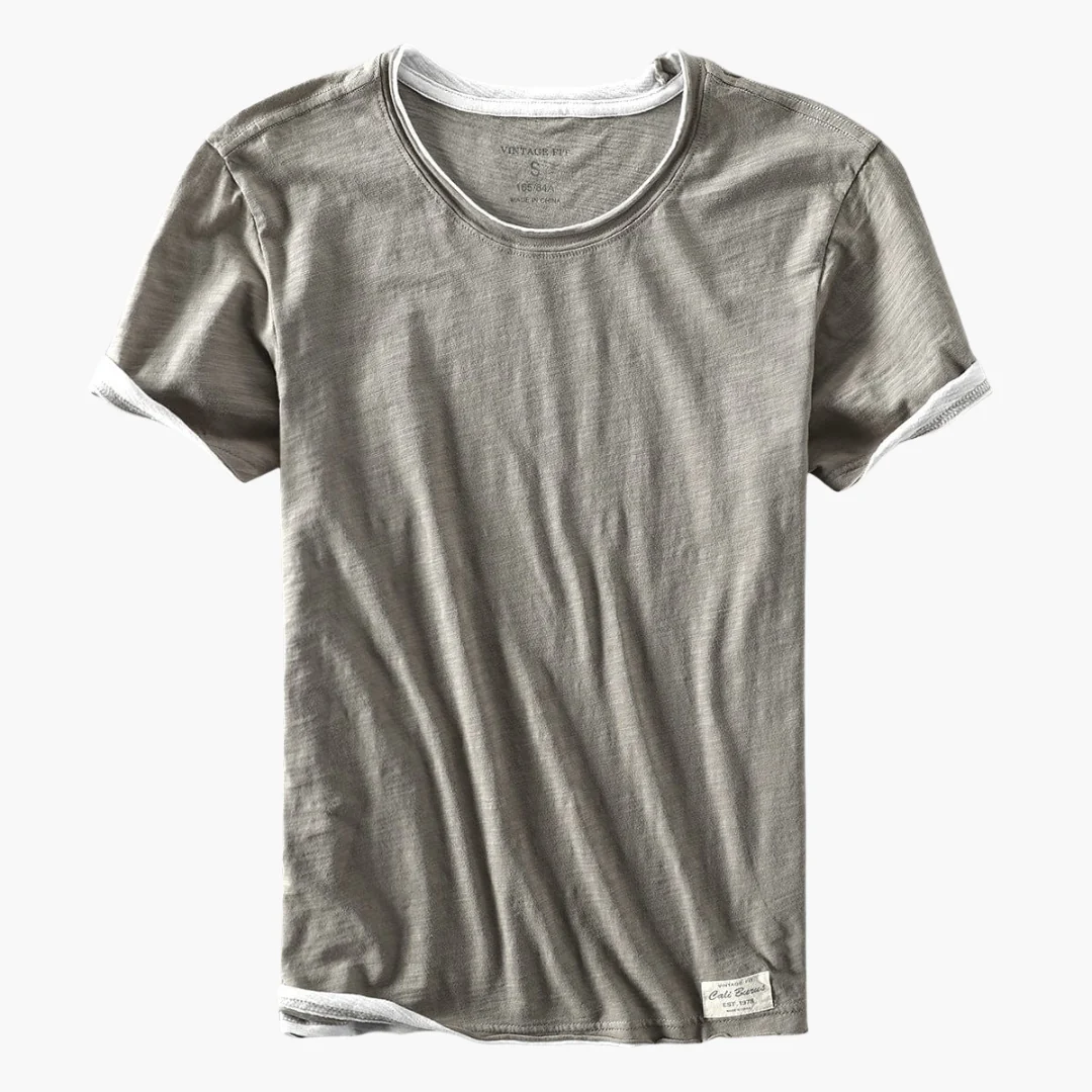 Dam-T-shirt med enkel rund halsringning - Bild 2