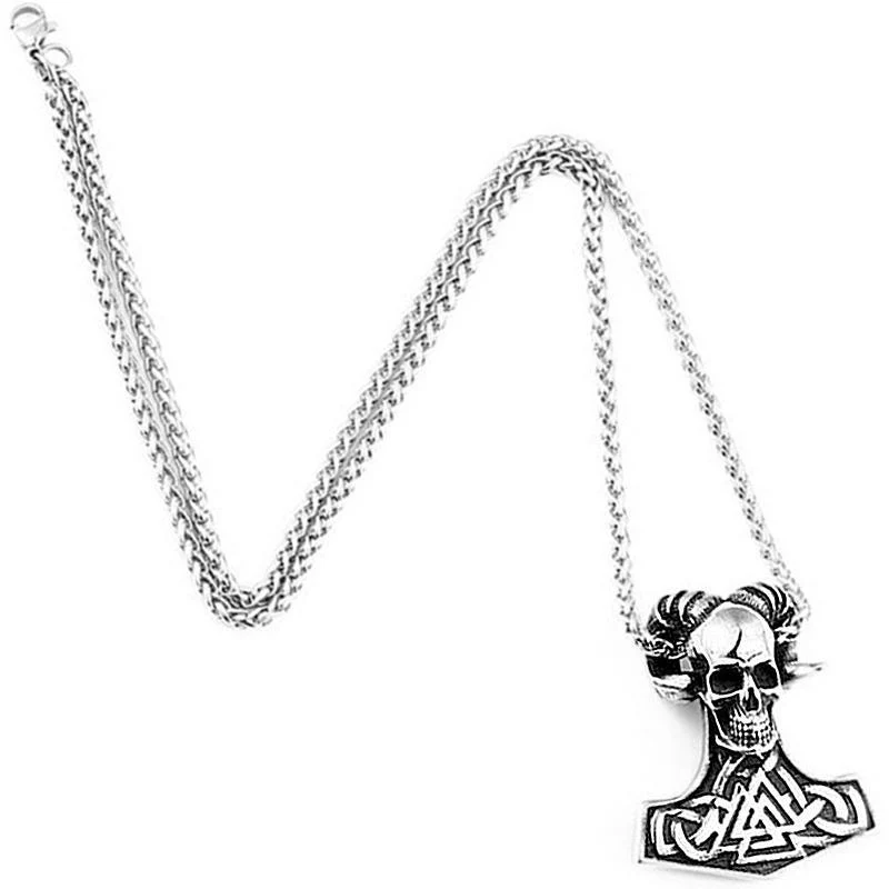 Dödskalle Halsband (Stål) Devil Viking - Bild 2