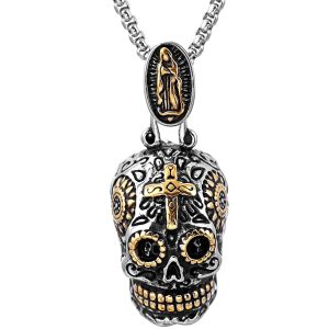 Dödskalle Halsband (Stål) Calavera Skull