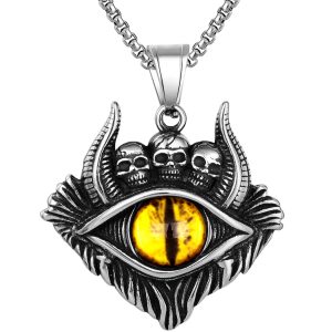 Dödskalle Halsband (Stål)  Eye of Hell