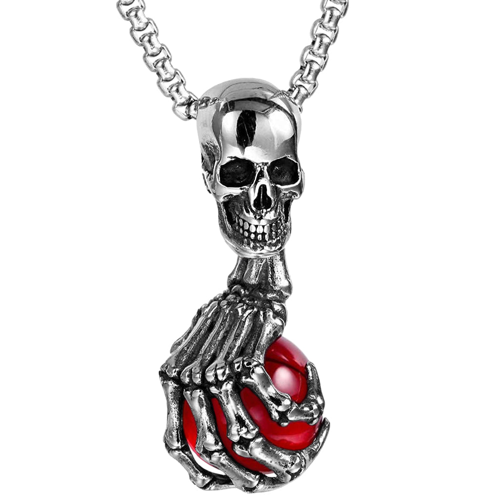 Dödskalle Halsband (Stål) Skeleton Orb - Bild 7