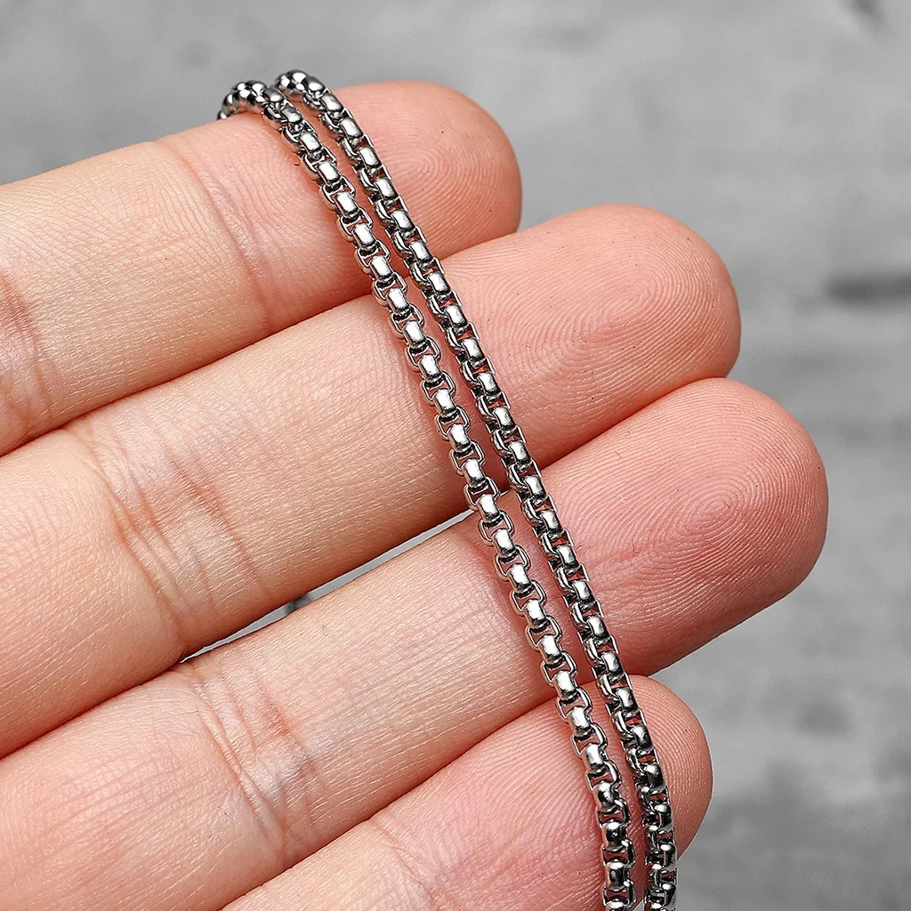 Dödskalle Halsband (Stål) Gothic Cluster - Bild 5