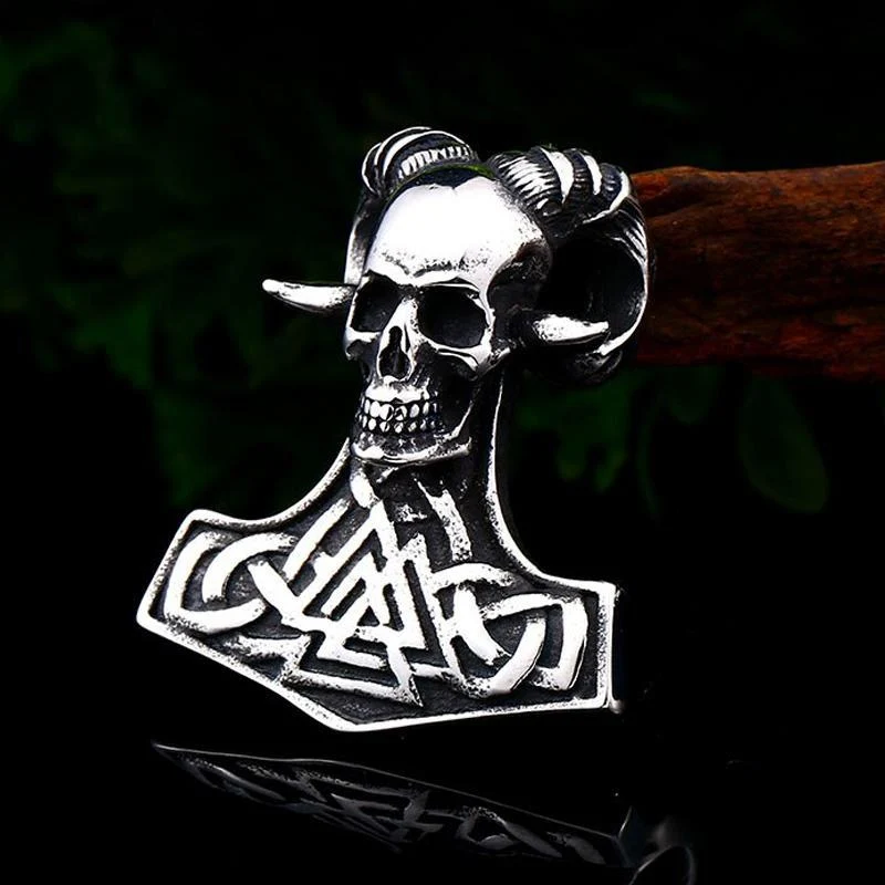 Dödskalle Halsband (Stål) Devil Viking - Bild 3
