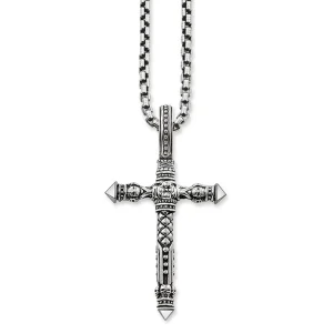 Dödskalle Halsband (Äkta Silver)  Religious Skulls