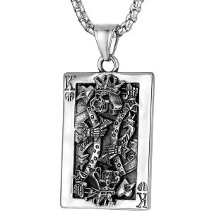 Dödskalle Halsband (Äkta Silver)  Death Is King