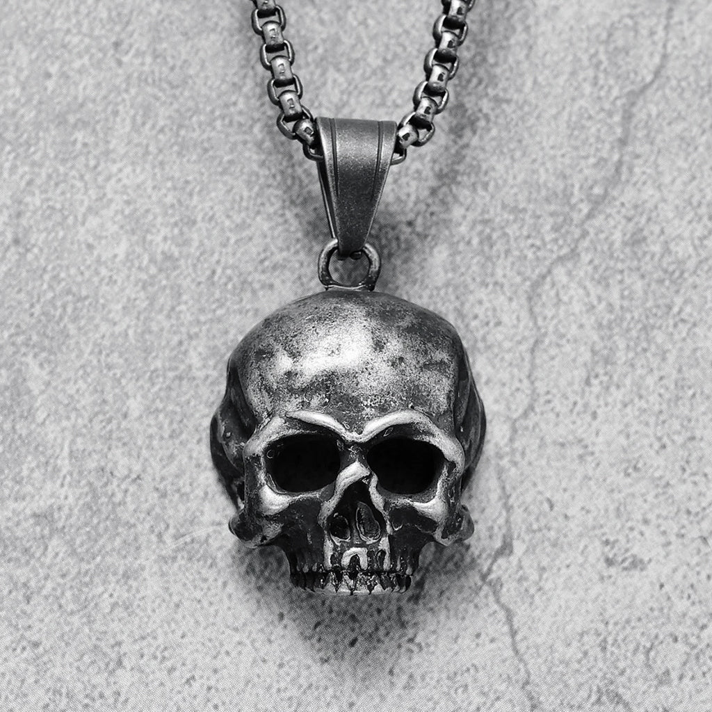 Dödskalle Halsband (Stål) Dark Skull - Bild 6