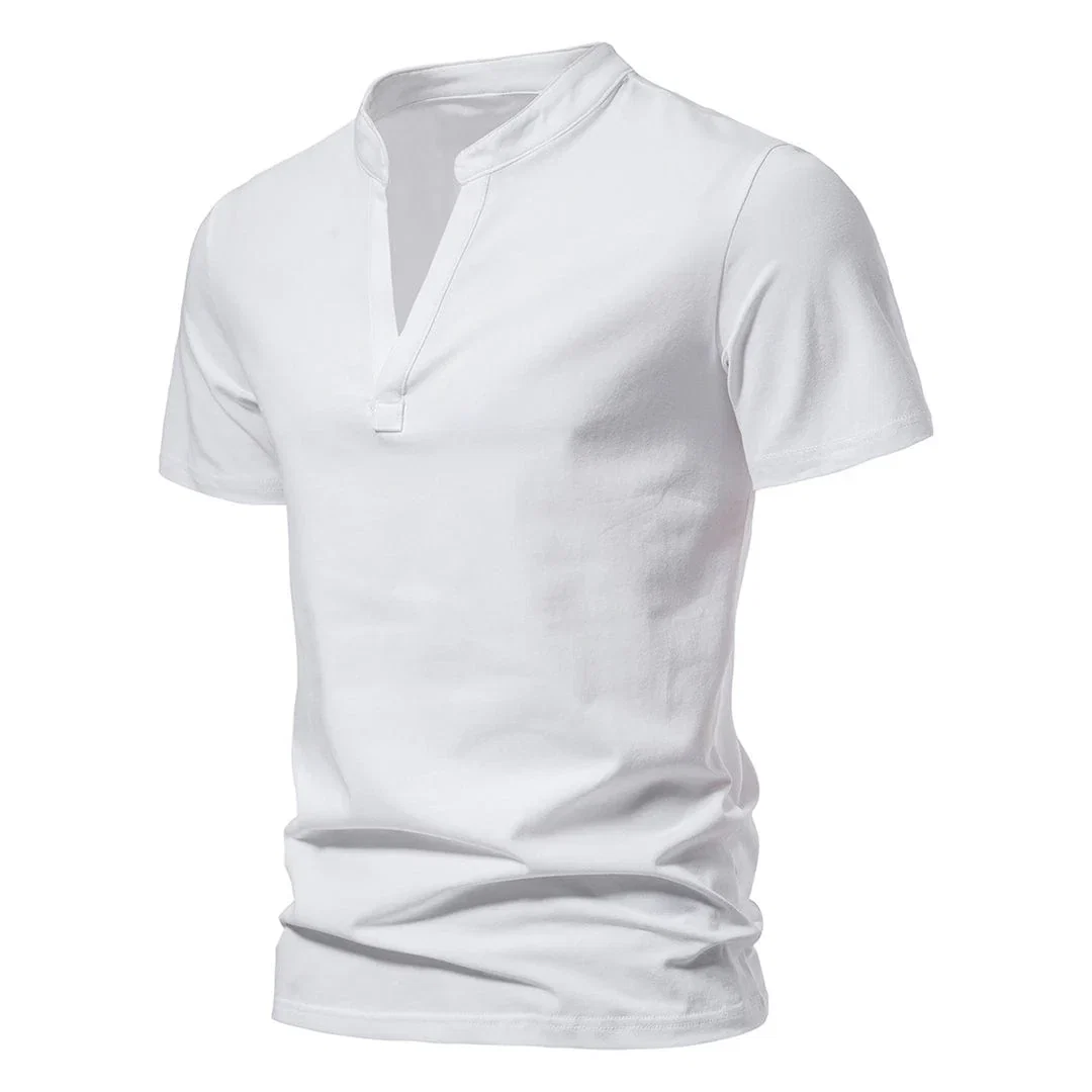 Herrarnas V-ringade T-shirt med modern passform - Bild 7