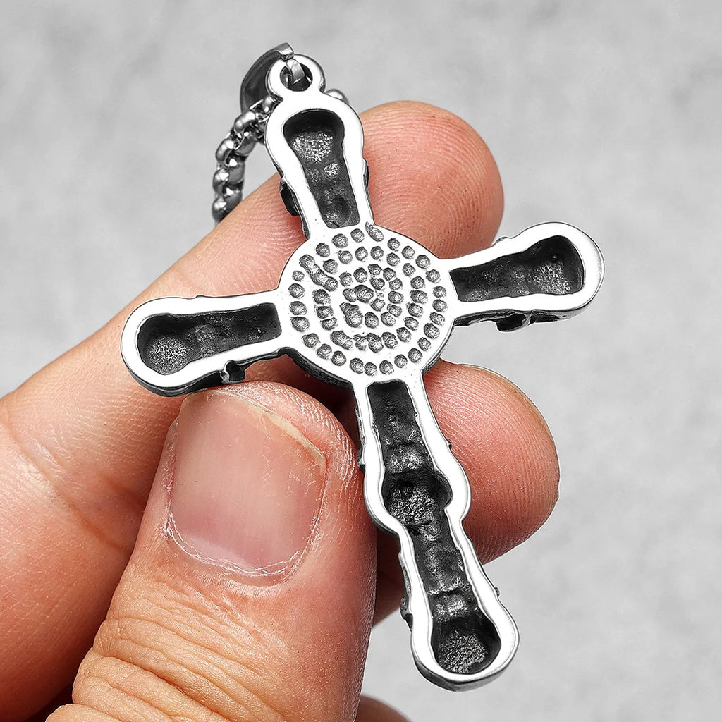 Dödskalle Halsband (Stål) Sauron's Cross - Bild 5