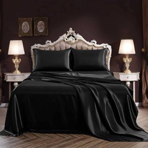 Luxury 100% sidenbädd 19mm 4st Silk Bedding Set