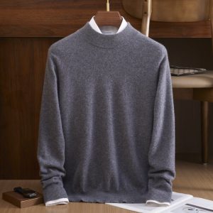 MENS COLOR Block Diamond Mönster Pure Cashmere Sweater Crew Neck