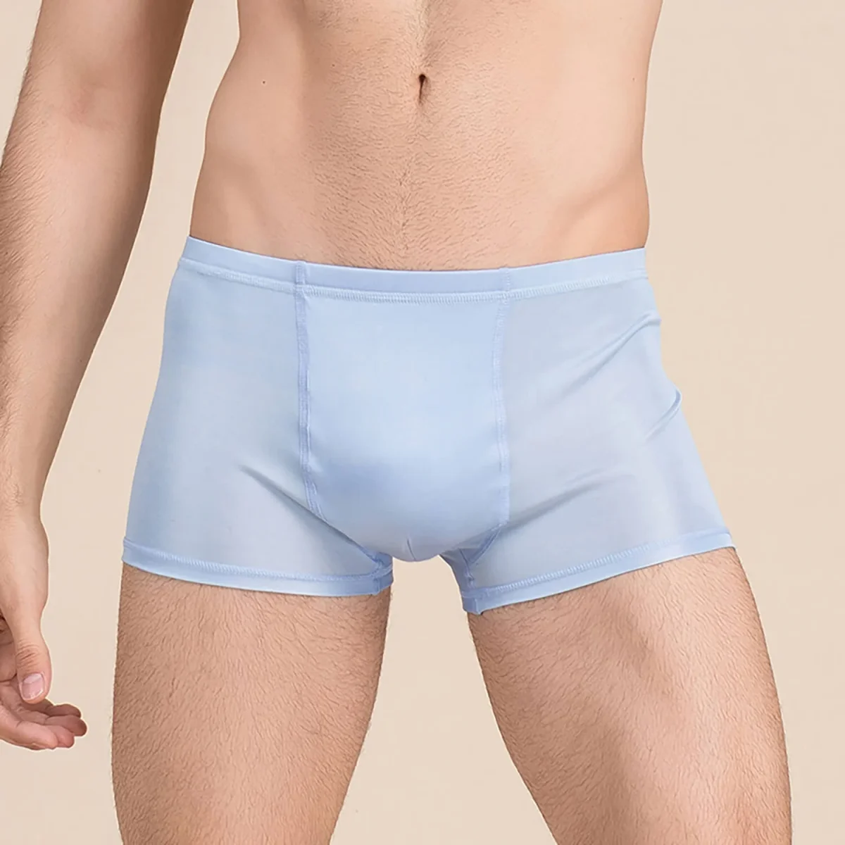Silkboxare bryter män Silk Sticked Underwear Comfy Silk Boxer - Bild 7