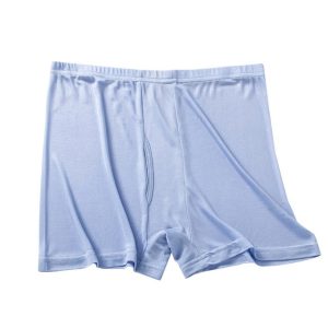 Mens Silk Briefs Underwear Silk Sticker Boxer