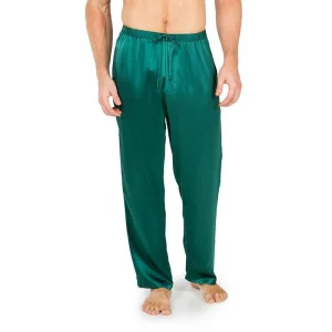 Mens Silk Pyjama Long Pants Silk Pyjamas Bottoms Sleep Pants