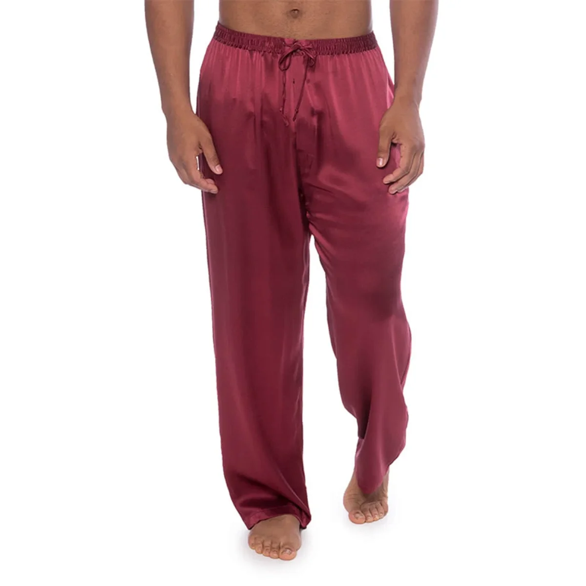 Mens Silk Pyjama Long Pants Silk Pyjamas Bottoms Sleep Pants - Bild 6