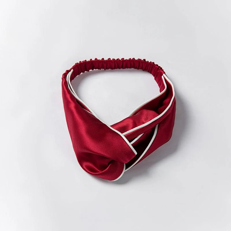 Pure Mulberry Silk Knot pannband för kvinnor - Bild 9