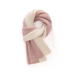 Ribbstickad Cashmere Scarf Colorblock Cashmere Wrap för män och kvinnor