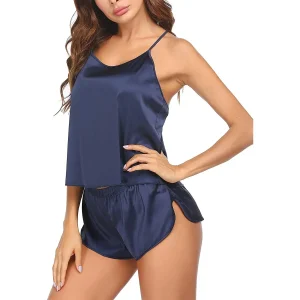 Silk Cami PJ Set Pure Summer Sexy Silk Camisole för kvinnor