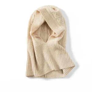 Unisex kashmir huva Snood Cashmere Balaclava Cashmere stickad huva